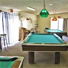 Our clubhouse features a pool room with three large tables.